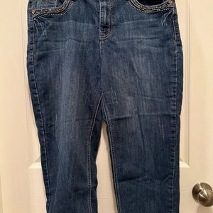 Cato jeans capris bling pockets size 14 Preloved see pictures spring/summer
